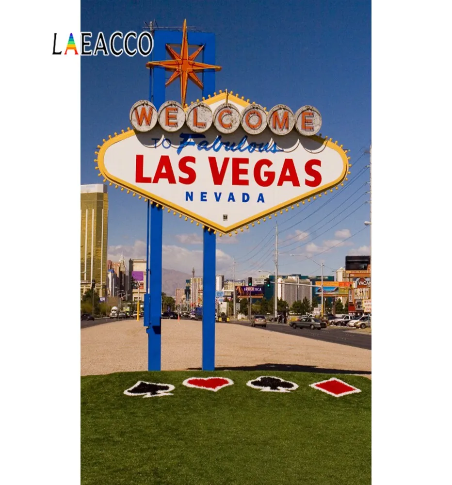 

Las Vegas Backdrops For Photography Welcome To Nevada Poker Party Banner Photographic Background Photo Studio Photocall