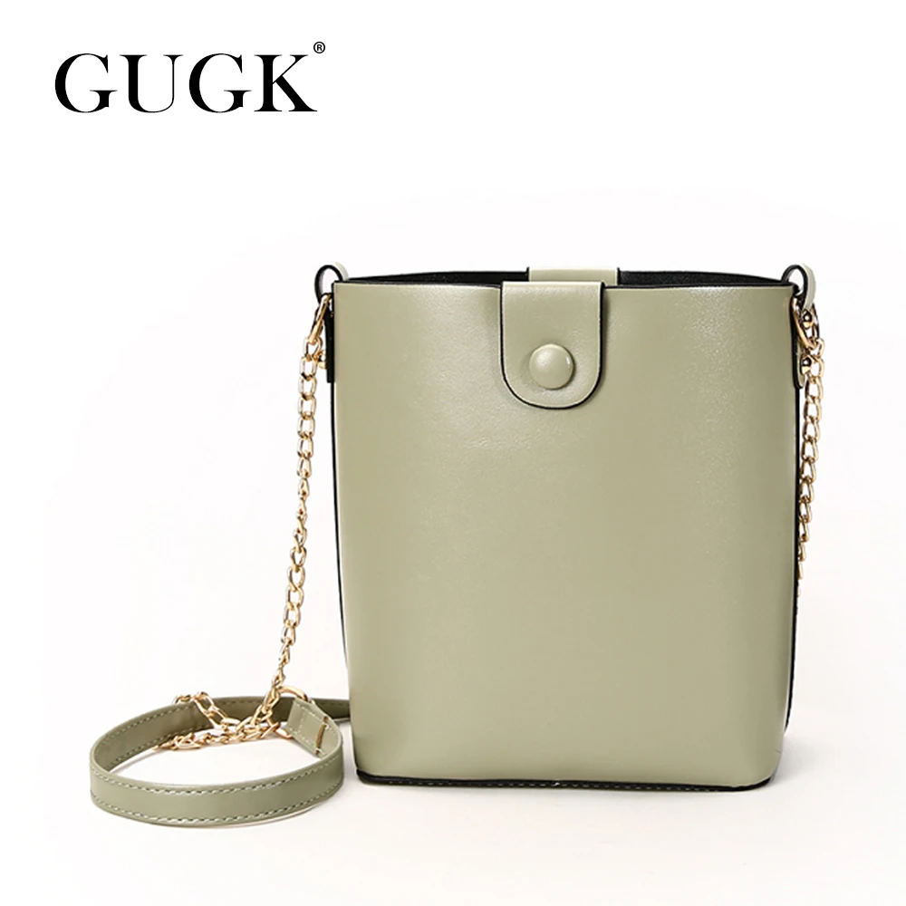 Женская сумка ведро на плечо с металлической цепочкой|Сумки ручками| |