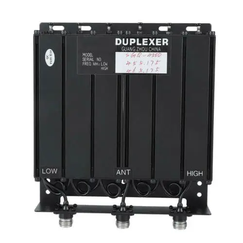 50W VHF 6 Cavity Duplexer N Connector FREE tune