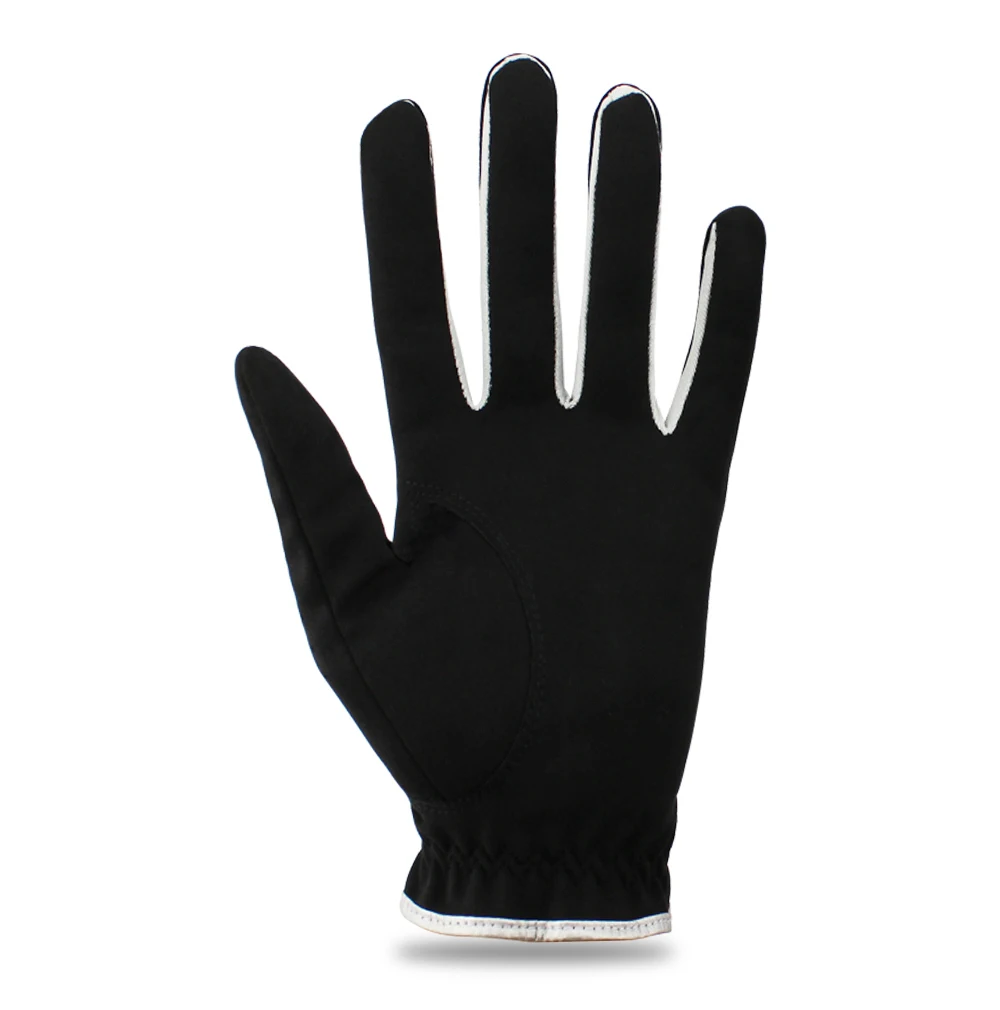 1 Pcs Mens Golf Glove Micro Soft Fiber Color Black Golf Gloves Men Left Right Hand Non-Slip Drop Ship Drop Ship