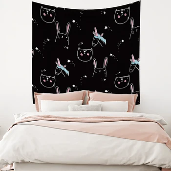 

Cassisy Fashion Tapestry Cartoon Animals Minimalist Sacred Mandala Religion Wall Hangings Dining Living Student Room