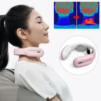 

Smart Electric Neck and Shoulder Massager Pain Relief Tool Hot compress Health Care Relaxation Cervical Vertebra Physiotherapy