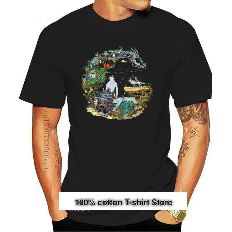 Camiseta de Films Studio ghiдоступ camiseta la Princess Mononoke Totoro camisetas Fun das унисекс 2021 | Мужская одежда