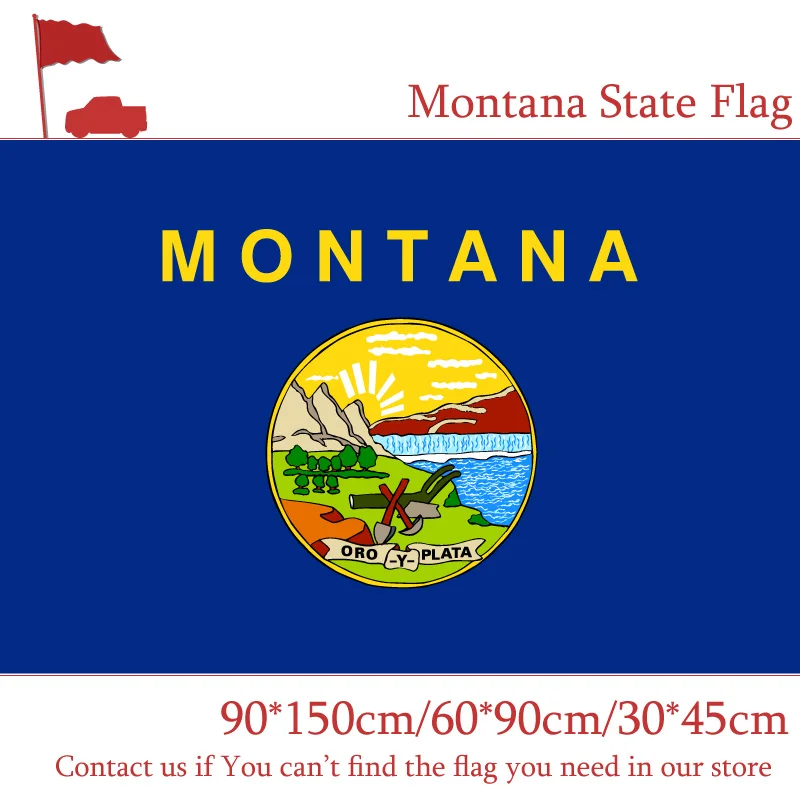 

Free shipping 90*150cm 60*90cm 3X5FT Flag Of Montana State 90x150cm Customized Pirate Banners 30*45cm Car Flag