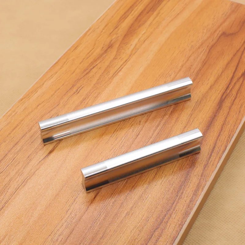 

Space Aluminum Handle Cabinet Door Modern Simple Thickened Solid Drawer Wardrobe Slotted Hole Distance 64/96/128mm