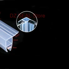 

3 meters silicone rubber bath shower screen door window glass seal strip for 8mm glass