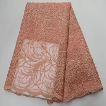 

Sequin Embroidered Tulle Lace Fabric High Quality Latest African Laces Nigerian French Lace Fabrics for Evening Dress ZSE03