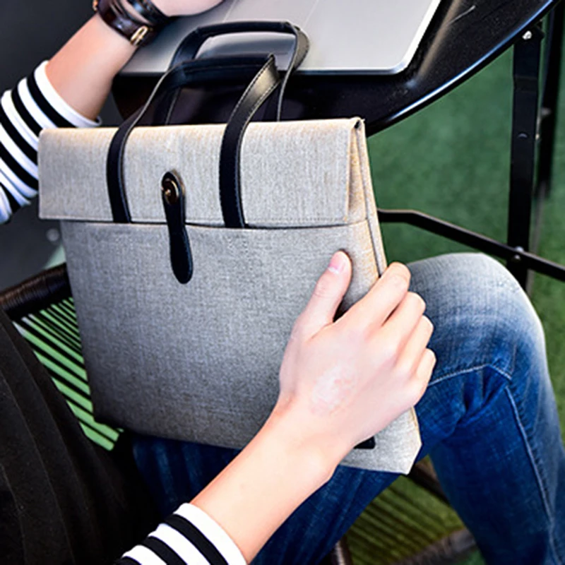 Женский мужской портфель, модная многофункциональная унисекс сумка для ноутбука на молнии, сумка-вкладыш, сумка для компьютера, Сумка с