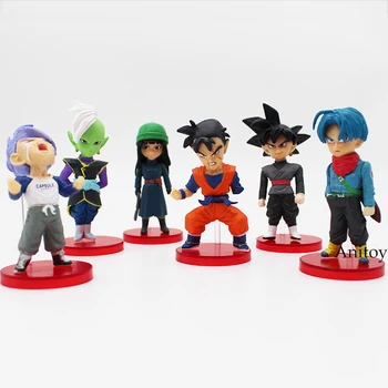 

Dragon Ball Super vol.6 Son Gohan Goku Black Trunks Mai Zamasu PVC Figures Collectible Model Toys 6pcs/set 6-8cm