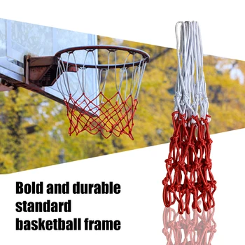 

2pcs Hoop Mesh Basketball Net Heavy Duty Thickened Polyester Goal Durable Replacement Parts Rim Outdoor Sports Braided Thread