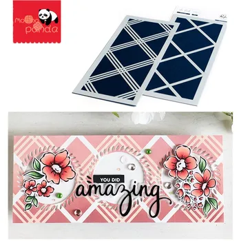

line Background Stencil Metal Cutting Dies and Stamps Photo Album Paper Card Template Stencils for Diy Scrapbooking Embossing