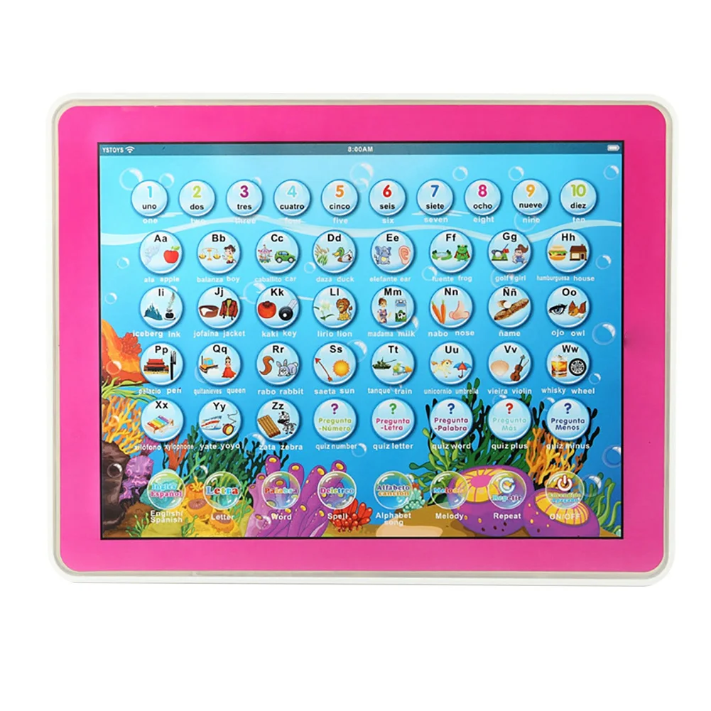 Портативный детский планшет, Детские переключаемые ранние многофункциональные умные игры, мини Обучающие английские Развивающие игрушки для малышей