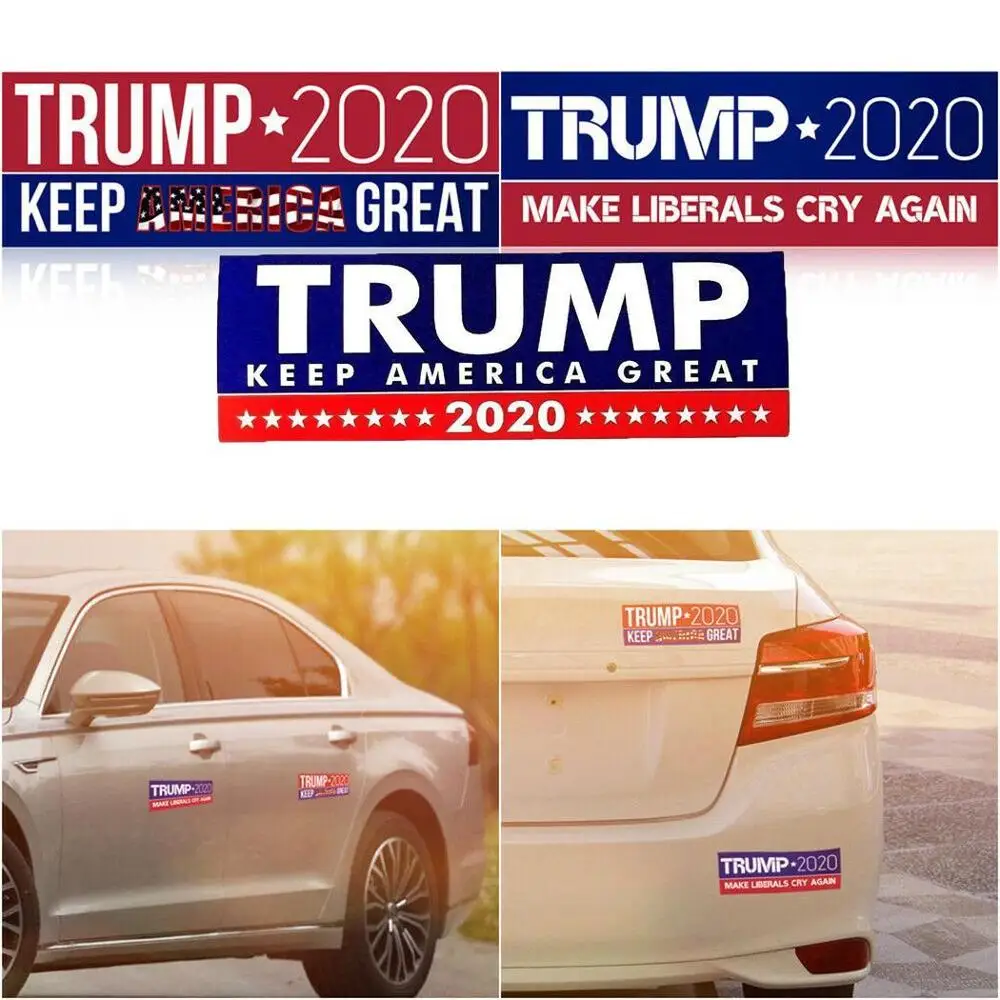 

2020 Donald Trump for President Re-Election Keep America Great Again Car Bumper Sticker Three categories window film