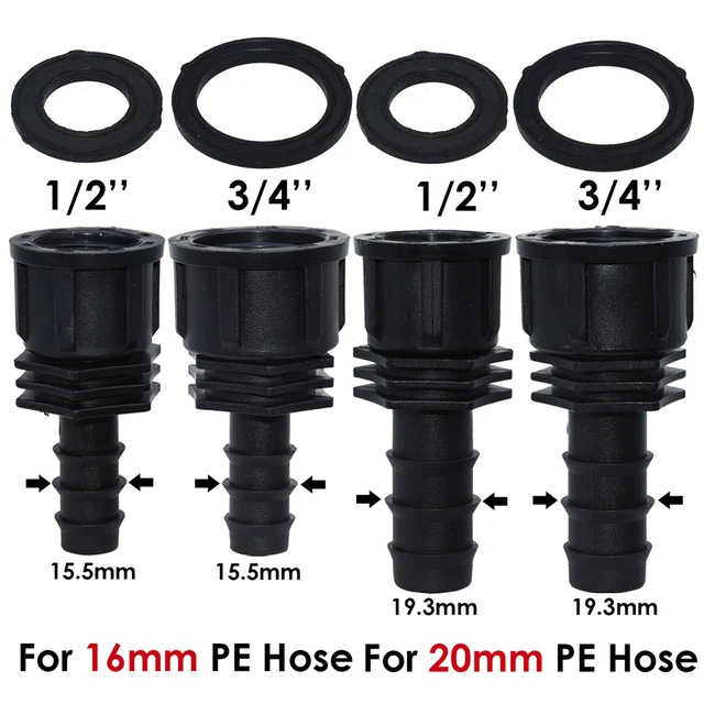 Kesla 4Db 1/2 "3/4" Menetes 16 20 25 Mm -Es Pe Tömlő Barb Póló Csatlakozó Adapter Csőcsövek Kerti Csepegtető Öntözési Tengelykapcsoló Javítás - Image 6