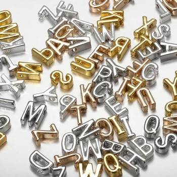 

20Pcs Mixed A-Z Alphabet Letter Beads Big Hole for Beading Jewelry Making Diy Bracelet Necklace Spacer Accessories Supplier