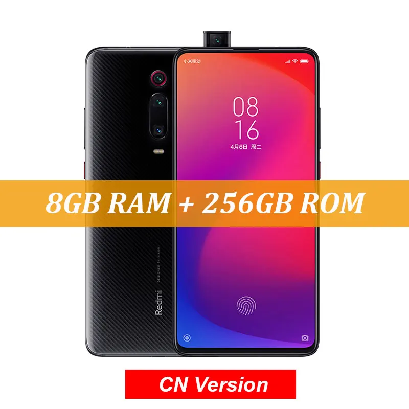 Xiaomi Redmi K20 Pro 8 ГБ ОЗУ 256 Гб ПЗУ Snapdragon 855 Восьмиядерный мобильный телефон 6,3" AMOLED 4000 мАч 48мп камера - Цвет: CN Version Black
