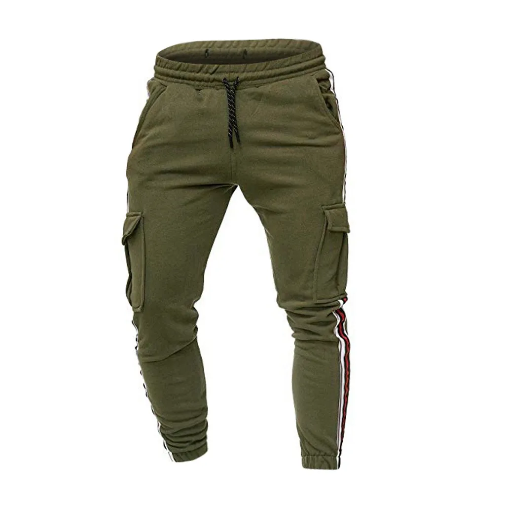 Спортивные штаны для бега, мужские цельные комбинезоны различных цветов, повседневные спортивные штаны с карманами для работы, повседневные брюки, прямые поставки 18, спортивная одежда
