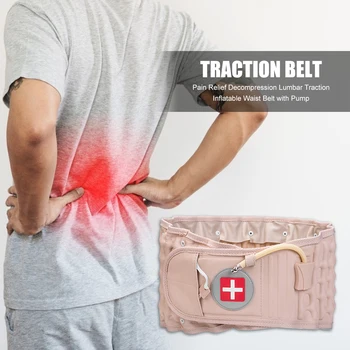 

Brace Belt Air Traction Waist Protector Belt Inflatable Pneumatic Back Massager Pain Relief Lumbar Traction Waist