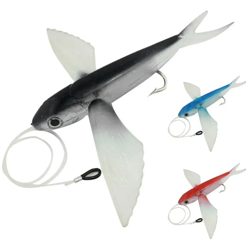 

40%HOTSea Water Boat Bait Big WingsS1 Flying Fish Tuna Bait Soft Bait Fishing Tackle Fishing Accessories