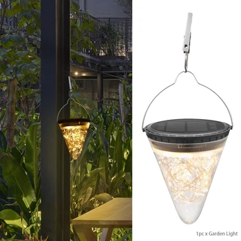 

Hanging Outdoor Waterproof 3 Modes Lawn Landscape LED Garden Light Ornamental Wedding Party Path Flickering Solar Powered