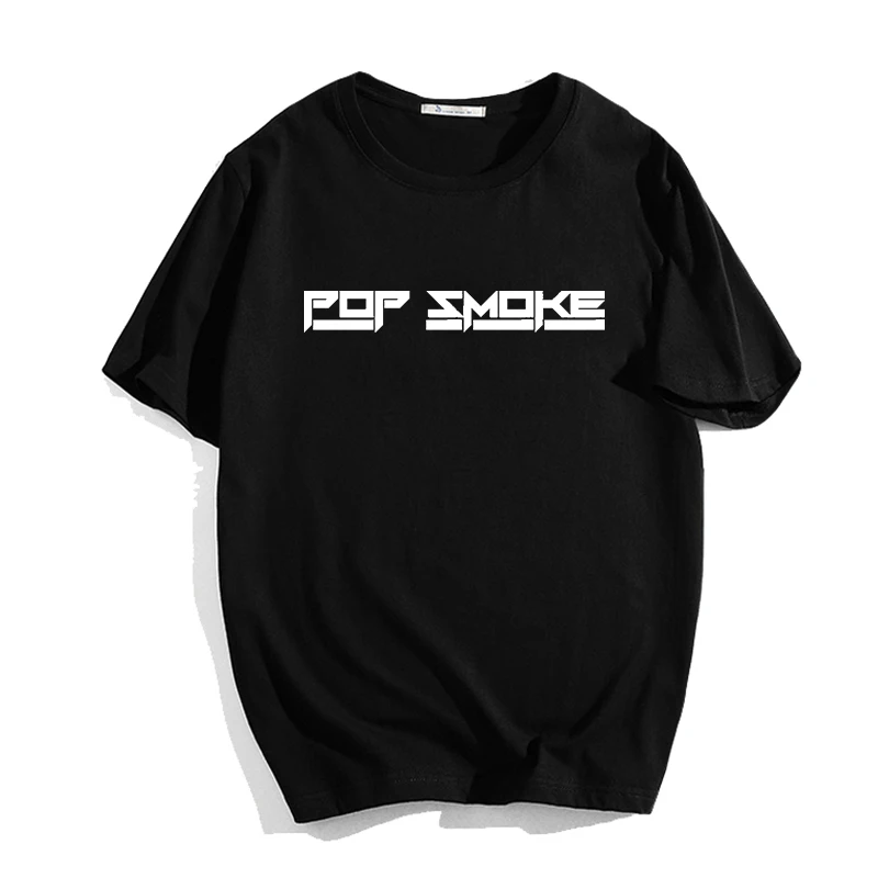 

Female T Shirt POP SMOKE Letter Print Summer Women Clothes Short Sleeve Graphic Tshirt Funny Harajuku Tshirts Femme Girls Tees