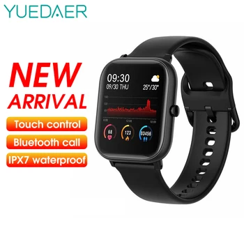 

YUADAER Smart Watch Men Full Touch Fitness Tracker Heart Rate Monitor Women Sport IP67 Waterproof Bluetooth SmartWatch PK P8