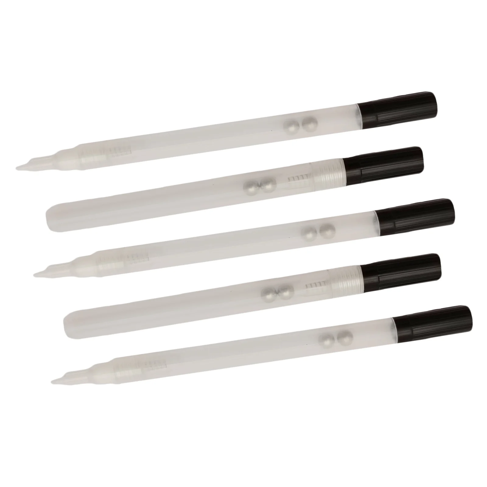 Paint Pen 5x Transparent Fillable Empty Paint Pen Shell Ink Refill Blank Tube 0.7mm Marker for Drawing Painting Marking Writing Art Supply