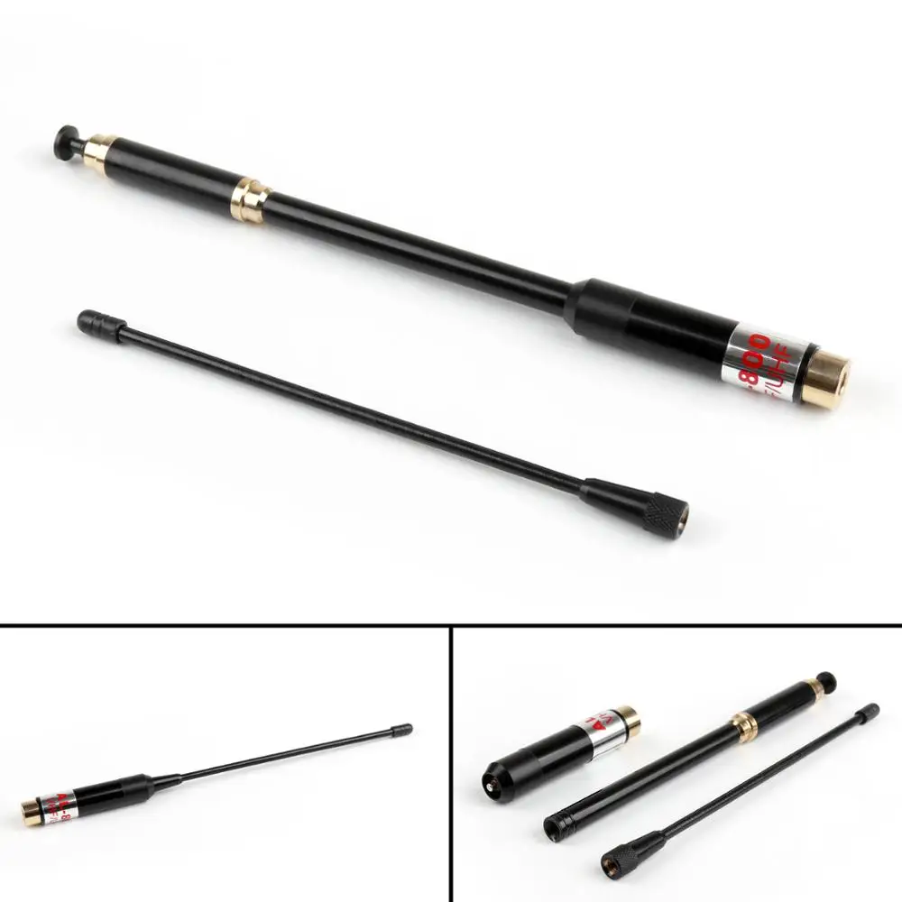 Artudatech 1Pcs AL-800 Aerial High Gain Dual Band Extendable AL800 Antenna SMA-Male For Icom YAESU Radio | Мобильные телефоны и