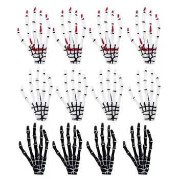 

12 Pcs Halloween Skeleton Hands Bone Hair Clips Skull Hand Hair Clip Halloween Party Hair Styling Hair Accessories