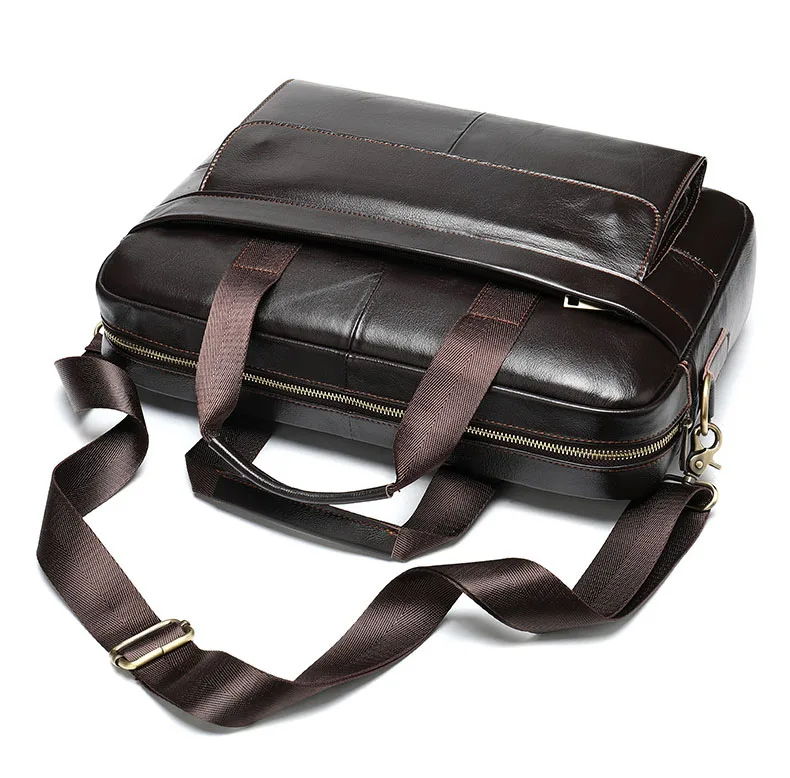 Сумка-мессенджер из натуральной кожи, мужская сумка на плечо, повседневные мужские портфели для ноутбука, мужские деловые сумки для компьютера