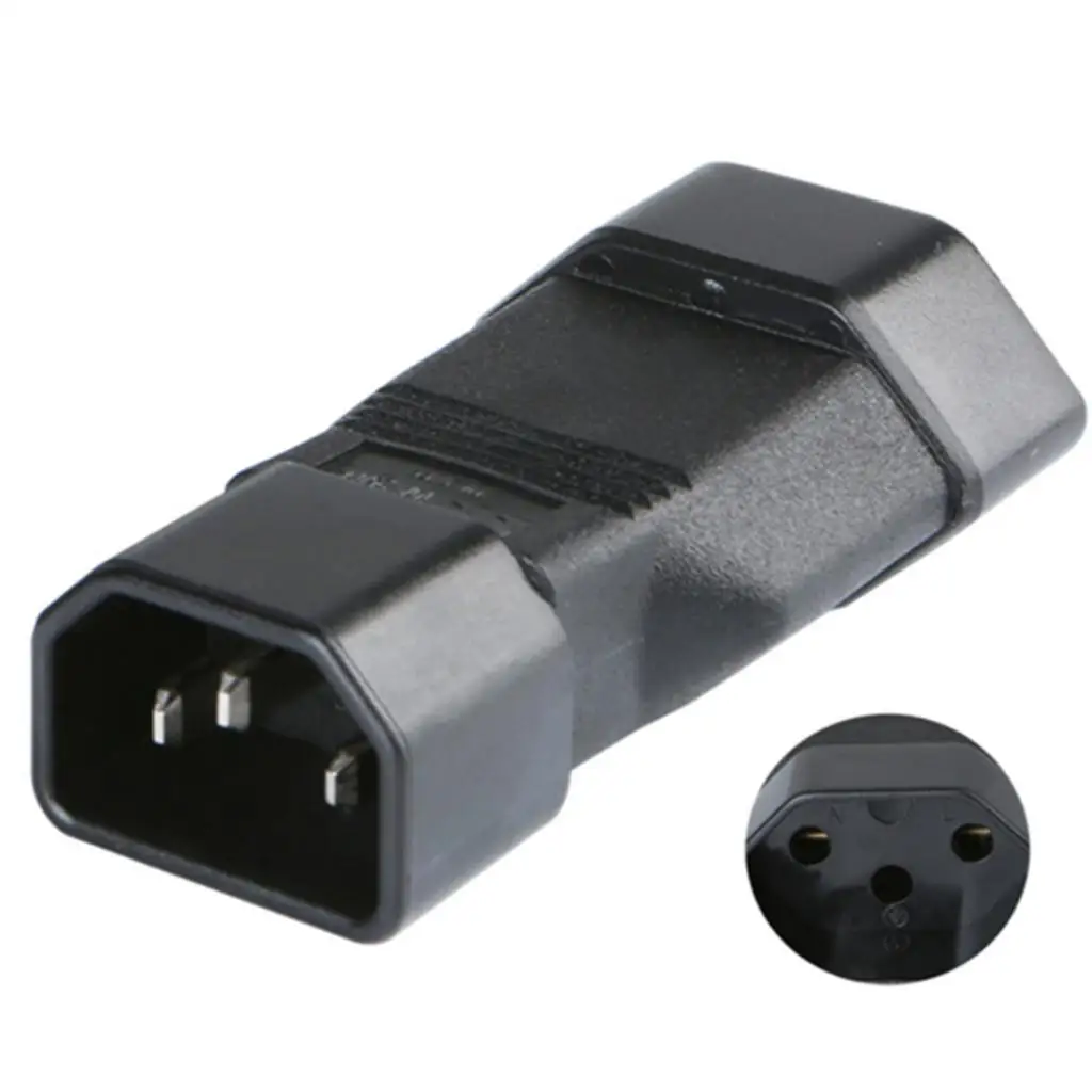 IEC320-C14 Male To Switzerland Female , Plug TO Socket, Power Adapter