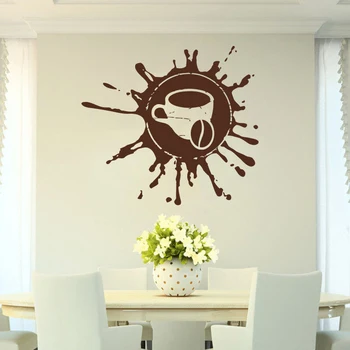 

Coffee, drink, cappuccino, hot drink, grains, cafe,Food, Wall Decal Window Sticker Handmade A8-003