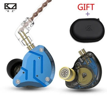 

KZ ZS10 PRO 4BA+1DD KZ Hybrid Earbuds In-Ear HIFI Noise Reduction Bass Earphones Cable with Microphone Send KZ ZS10 PRO Case