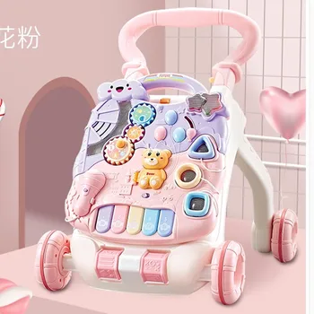 

A toy car that helps babies walk Baby Walker Trolley Three-in-One Walk Walker Push Toy Anti-O-legs