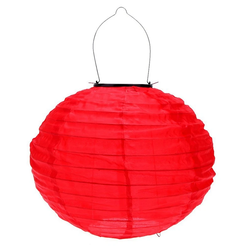 2 Pcs 10 Inch Solar Lanterns Solar Road Lantern for Garden Decoration, Red& Green