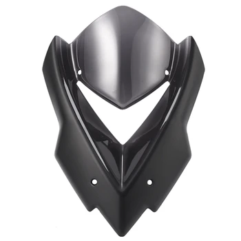 

Front Windshield Windscreen for Kawasaki Z1000 Z1000 2014-2017 Windscreen Screen Wind Deflectors Motorcycle Accessories(Black+Gr