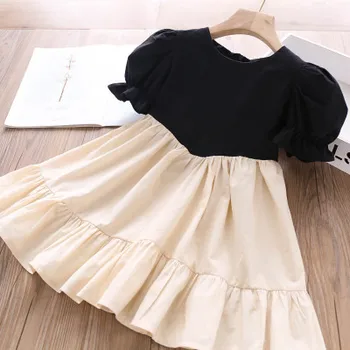 

Owligbaby 2020 Summer Girls Dress Patchwork Cotton Children Clothes Dress Wholesale