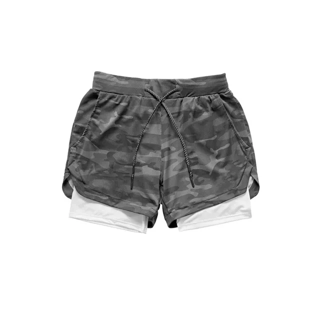 Camo Running Men 2 In 1 Doubledeck Quick Dry Shorts