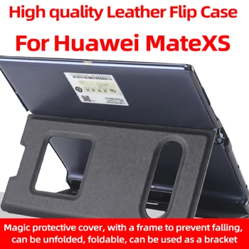 

Genuine Leather Case For Huawei Mate Xs X Matex Matexs Folding Screen Anti-drop Protective Cover Front And Rear Window Bracket