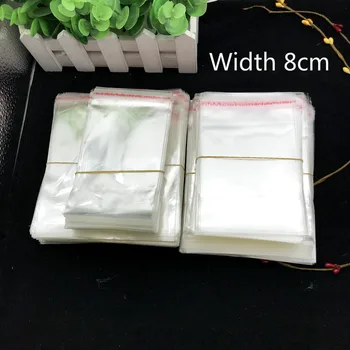 

Width 8cm Multiple Size Clear Self-adhesive Cello Cellophane Bag Self Sealing Small Plastic Bags For Candy Packing