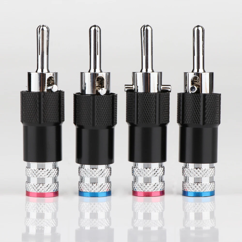 Pailiccs PS 109 Rhodium Plated Audio Banana Speaker Plug Screw Lock 9Mm