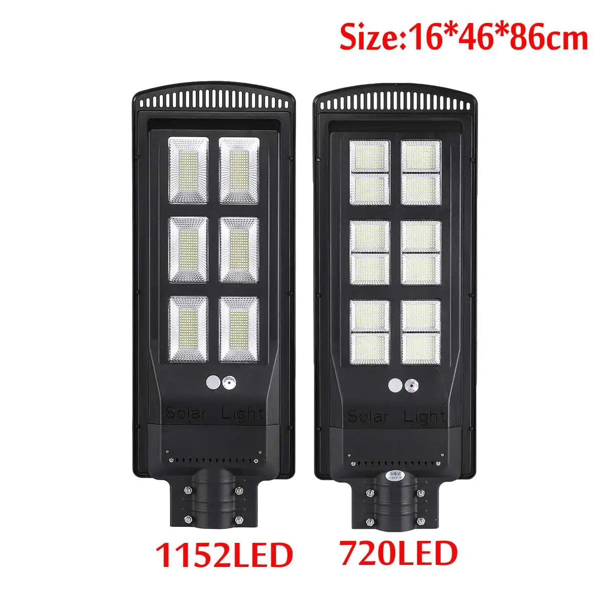 

Radar Motion Sensor street lamp 1152/720 Led Solar Street Light Outdoor led light solar Garden light with Remote time control