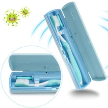 Портативный Электрический дезинфектор зубной щетки USB/батарея зубная щетка дезинфектор зубная щетка коробка для ухода за здоровьем с четырьмя цветами