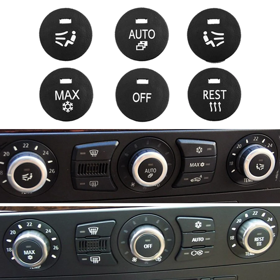 Air Conditioning Panel Switch Button Central Control Knob Cover Max