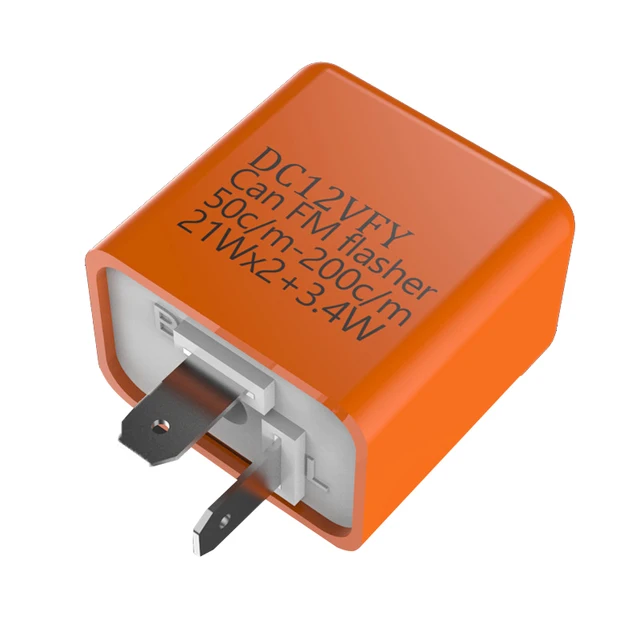 LED Flasher Relay 12V Adjustable Frequency of Turn Signal Light 2 Pins Flashing Blinker Relays For Motorcycle Accessories - Image 4