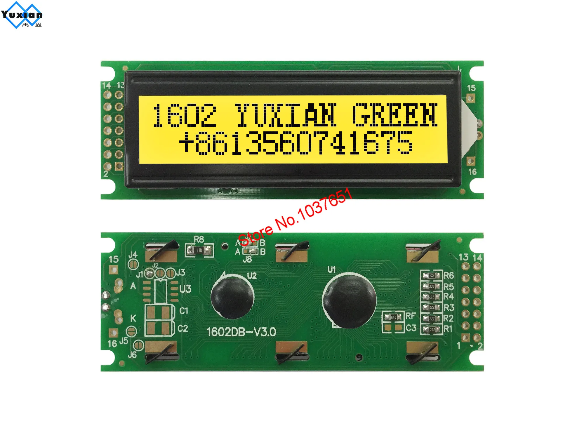 ЖК дисплей 1602 16x2 пластиковый синий зеленый двойной 14PIN HD44780 1602DB V3.0 вместо LMB1602N