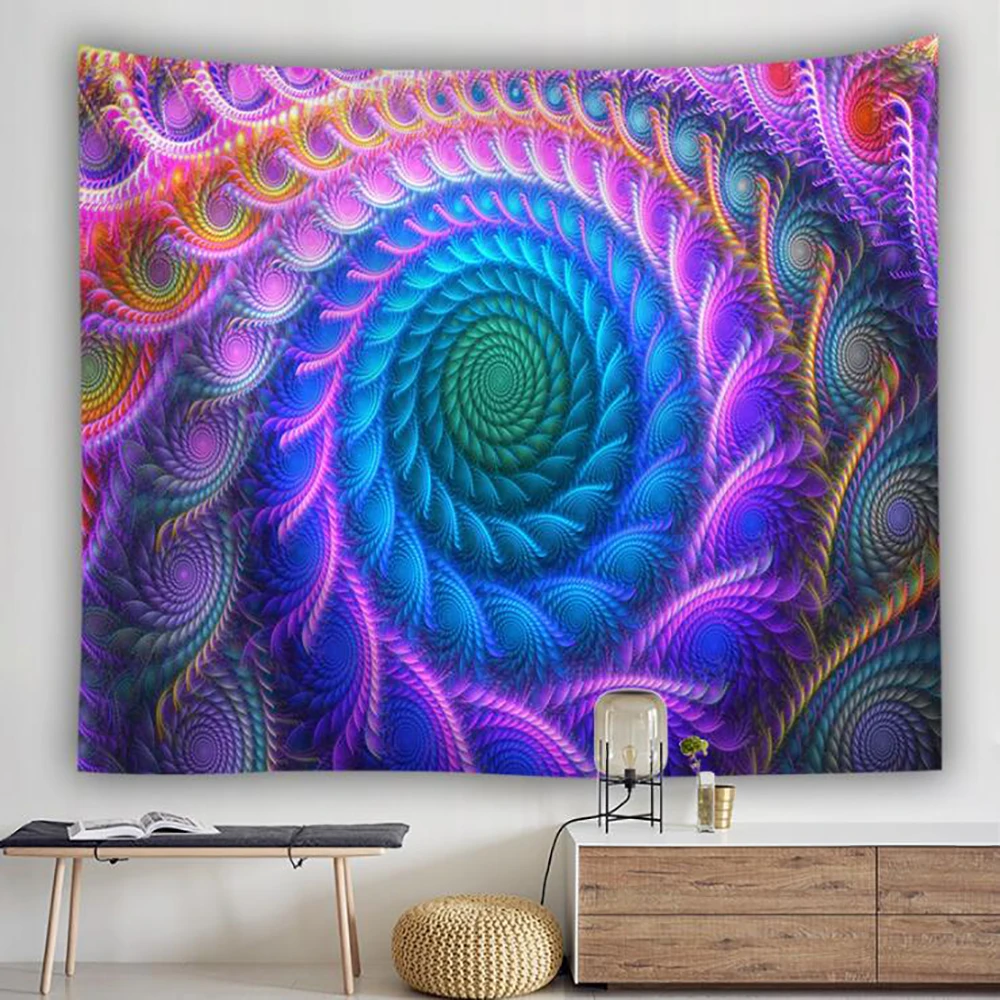 

Tapestry Wall Hanging Psychedelic Blanket Art Wall Carpet Home Decor Carpet Beach Picnic Blankets Room Decoration