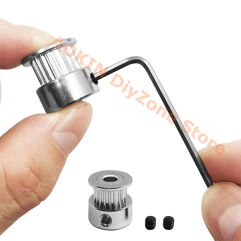 Correia Dentada mm de Largura Mais Pcs 20 Dentes mm Furo Roda Polia Mais Pcs Mola Tensora com Allwrench para Impressora 3d e Cnc 5m Gt2 - Imagem 6