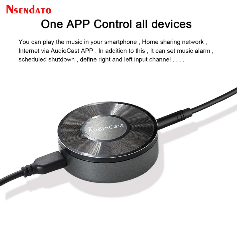 Audiocast M5 for DLNA Airplay Adapter Wireless Wifi Music Audio Streamer Receiver Audio Music Speaker For Spotify Room Streams