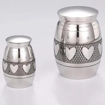 

Custom Stainless Steel Cremation Urn-Funeral Holder Keepsake High Polished Urns for Human Pet Ashes